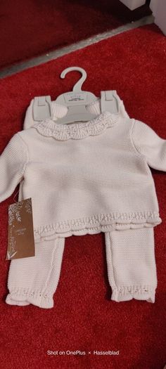 baby two piece dress and blanket