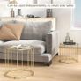 Elliptical Cut-Out Nesting Tables - Gold-Tone Image 5