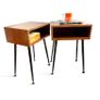 midcentury retro vintage bedside pair Image 3