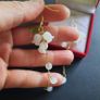 Lily Of The Valley Chandelier Earrings Flower Floral Dangle Hook Earrings Image 2