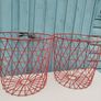 2 x Metal tall baskets Image 7