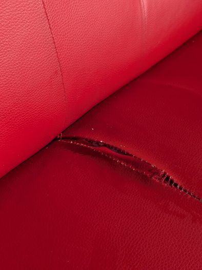 Vintage 90s leather sofa