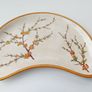Antique Wedgwood Kidney shape plates with different blossom branches 4 pcs Image 5