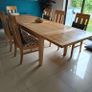 Oak kitchen table - extendable Image 4