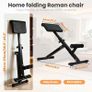 Roman Chair - Hyperextension Bench for Strength Training Back Extension, Foldable 5 Adjustable Position Home Gym Sit Up Bench for Glute & Ab Workouts, Optional Adjustment Incline & Multi-Functi Image 3