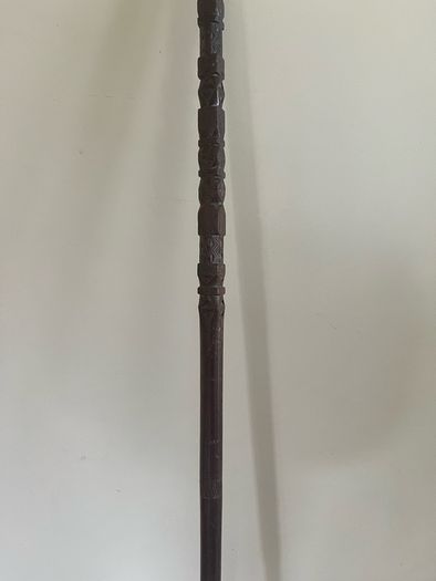 Antique Folk Art Carved Walking Stick