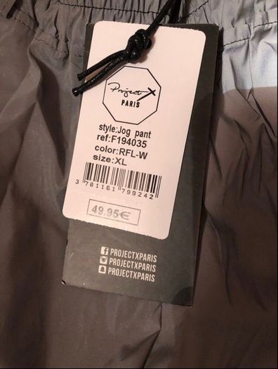 Reflective cycling trousers