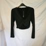 Krisa Revolve Black Cutout Crop Top Image 3