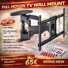 TV Wall Mount Bracket Tilt Swivel 40" - 85" TV