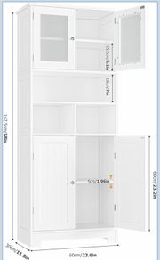 storage cabinet bathroom/ Tall storage cabinet
