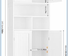 storage cabinet bathroom/ Tall storage cabinet