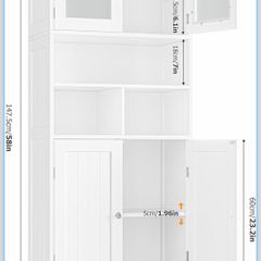 storage cabinet bathroom/ Tall storage cabinet