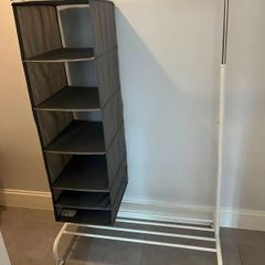 Clothes Rack with Hanging Organizer