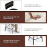 Bar Stools Set of 2 Swivel Breakfast Barstools Image 4