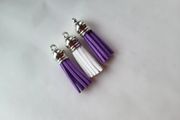 Faux leather tassel for making jewelry and other crafts 3pcs NEW