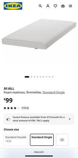 Single mattress