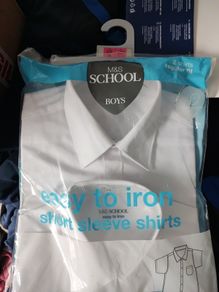 BNWT M&S 2pk school shirts