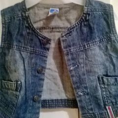 denim waistcoat,9 to 12 months,good condition.