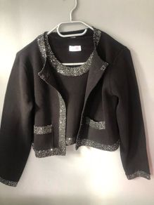 Ladies stunning two piece top S cardigan M