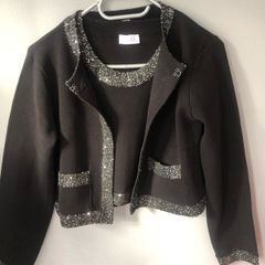 Ladies stunning two piece top S cardigan M