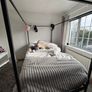 canopy bed metal 120x200 cm Image 4