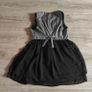 Grey Black Dress size 10 Image 6