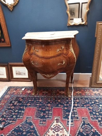 French marble top cabinet