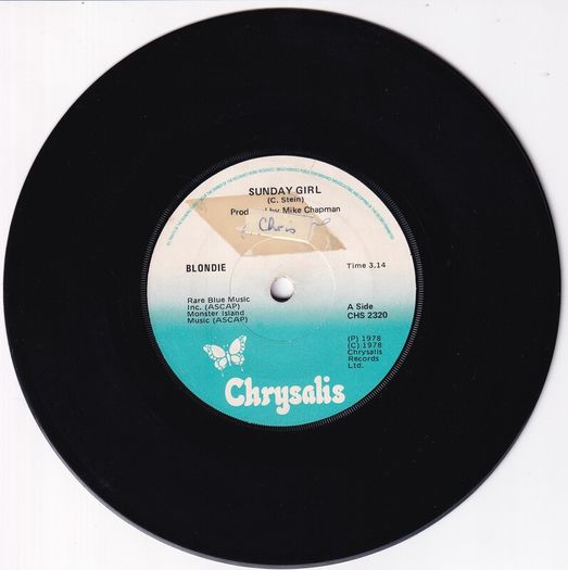 Blondie Sunday Girl Uk Press 1978 Single