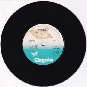 Blondie Sunday Girl Uk Press 1978 Single