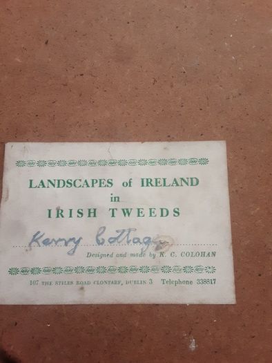 Landscape of Ireland in Paint and Irish Tweed .. Price Drop