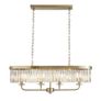 Antique Brass 4 Light Over Island Fitting Image 3