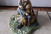Naturecraft , Congleton England Handpainted Stonecraft Figurine - " Solitude " 1973