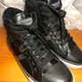 Champion Ladies/Boys/Mens UK6 EUR39 Black Faux Leather Hi tops   S-C Image 2