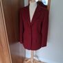 Marella Maroon Wool/Cashmere Blazer 12 Image 5