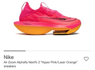 Nike Air Zoom Alphafly Next% 2  uk 6.5 "Hyper Pink/Laser Orange" sneakers
