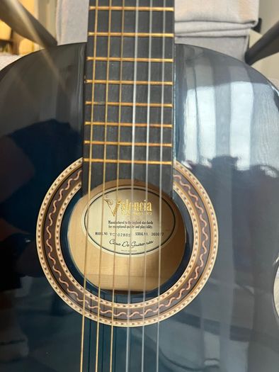 Valencia VC102 Classical Guitar  1/2 Size Blue Sunburst