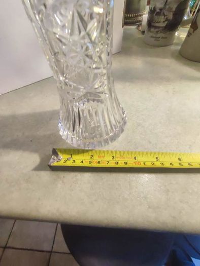 Lovely Bohemian Crystal Vase.