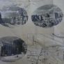 Antique DUBLIN. Map of Dublin & Suburbs with 22 vignettes of Dublin landmarks. Published by Edward Heffernan, 1st June, 1868, 12 Charleville Road, Rathmines. 28" x 22,5". Linen backed. Frayed at edges Image 4