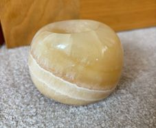 Vintage Alabaster Tea Light Holder