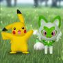 Pokemon 5cm Battle Figure 2-Pack - Sprigatito & Pikachu Image 4