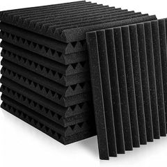 12 pack Set Acoustic Panels, 1" X 12" X 12" Acoustic Foam Panels, Studio Wedge Tiles, Sound Panels wedges Soundproof Sound Insulation Absorbing