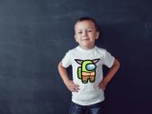 Among us Star wars the mandalorian baby yoda t-shirts for adults and kids