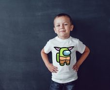 Among us Star wars the mandalorian baby yoda t-shirts for adults and kids