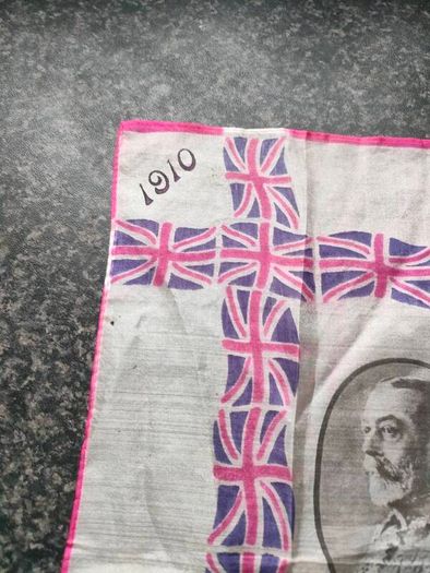 George V and Queen Mary Jubilee Silk Hankerchief