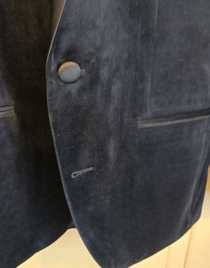 Mens navy velvet tuxedo jacket