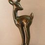 Vintage 1960s McMaster Craft Green Pottery Deer Image 3