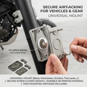 Universal AirTag Mount for Bikes and Strollers