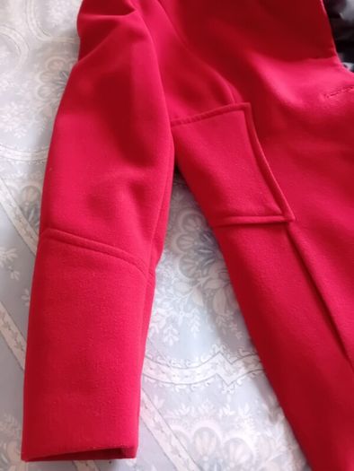 Warm Red Coat - UK 10 - Polish brand Zartex - RRP 200
