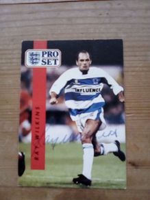 Ray Wilkins QPR signed ProSet card