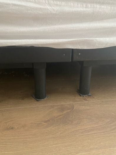 Double/single bed day bed frame markerad virgil abloh ikea painted black